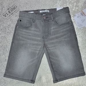 NWT Calvin Klein Jeans Boys Size 12 Dark Grey Denim Shorts